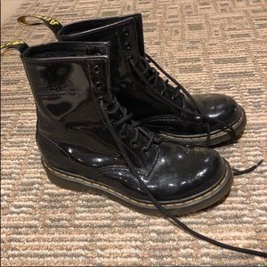 Black Patent Leather Doc Martens